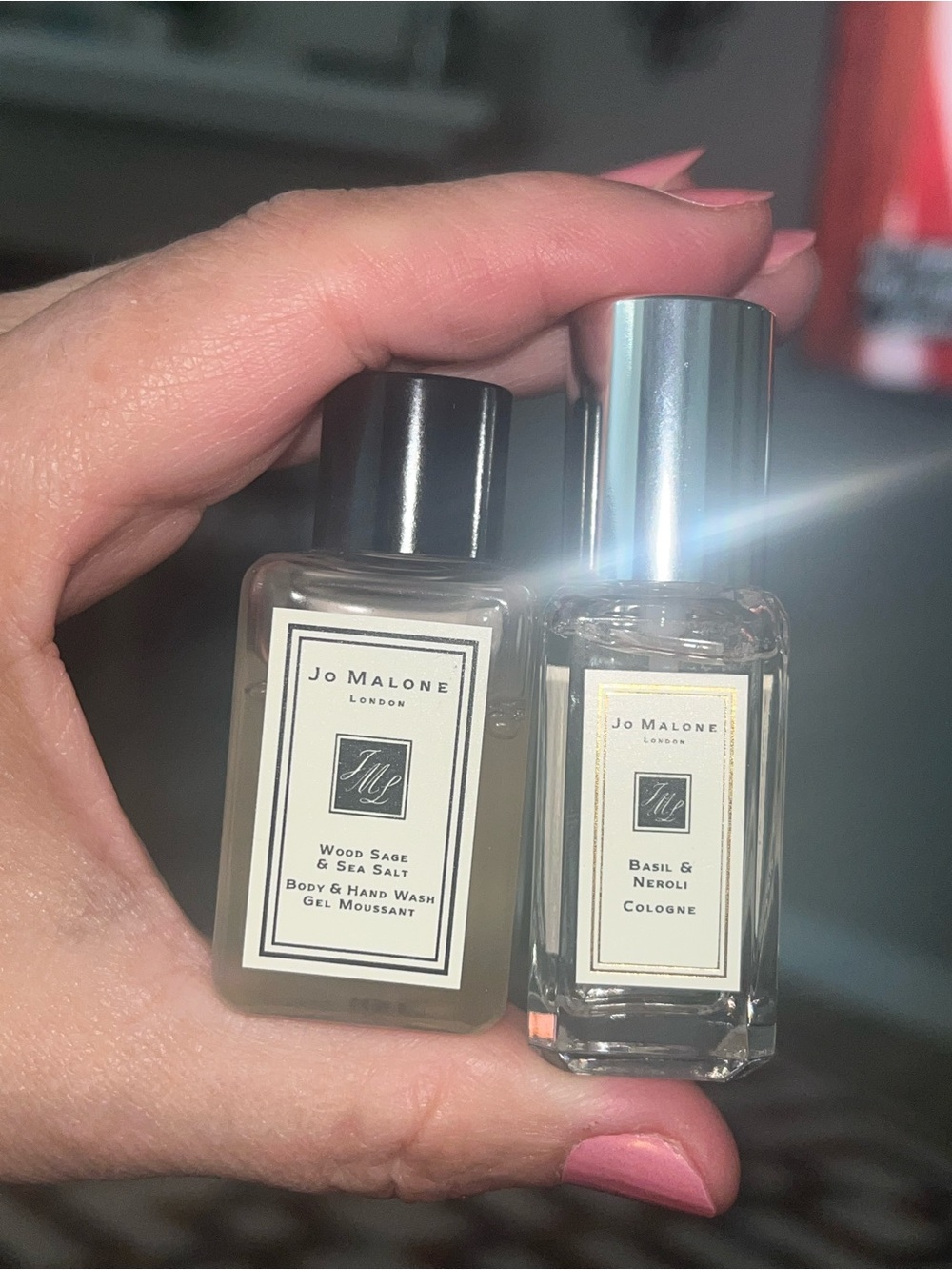 New Jo Malone Wood Sage & Sea Salt Body & Hand Wash & Basil & Neroli Cologne